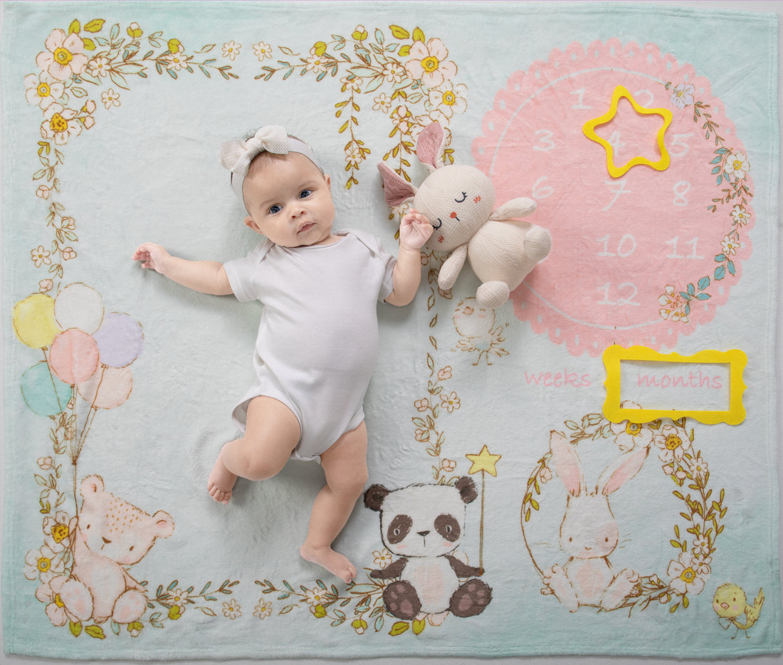 Craft enduring memories with our baby monthly milestone blankets. Tailored for your unique moments, these personalized blankets are ideal for capturing precious memories.