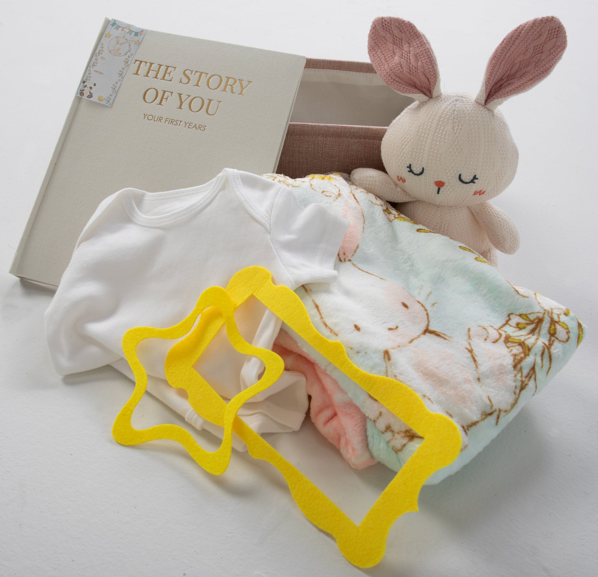 Whether you're looking for a baby shower gift or a present for your own little one, this baby gift basket is the perfect choice. Embrace every moment, big and small, and make them even more special with our Milestone Moments Gift Basket.
