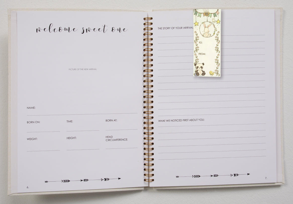 The journey of parenthood is a story worth remembering, and our included baby book is the perfect place to record all those special moments. With space for photos, milestones, and personal notes, this baby book will become a cherished treasure, preserving memories that will last a lifetime. Baby Memory Book: 8.75" W x 11.5" H