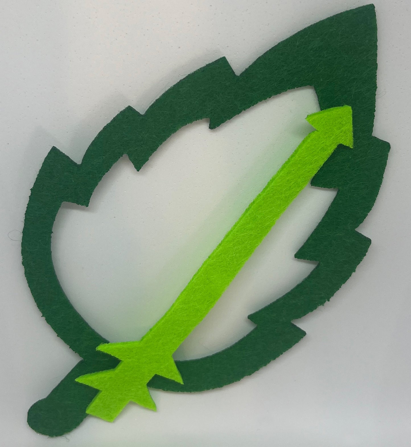 These felt markers are lightweight and easy to position, ensuring that they won't distract or discomfort your baby during photoshoots. Their compact size also makes them convenient for storage and transport.  Made of soft felt, the set includes a dark green leaf to highlight baby's monthly age and a light green arrow to underline weeks or months.