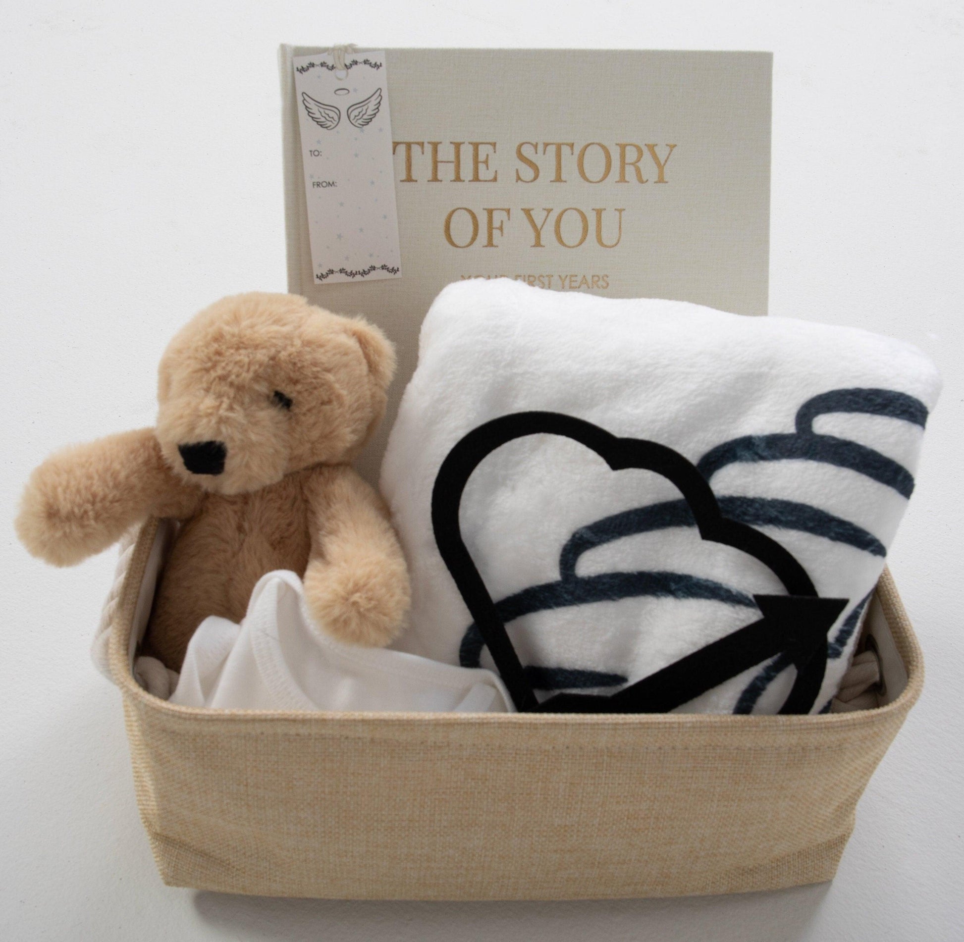 Recognized as the best in infant gifts, our newborn gift baskets offer a blend of sustainability, sentiment, and functionality that makes them the ultimate choice for those seeking custom newborn gifts.