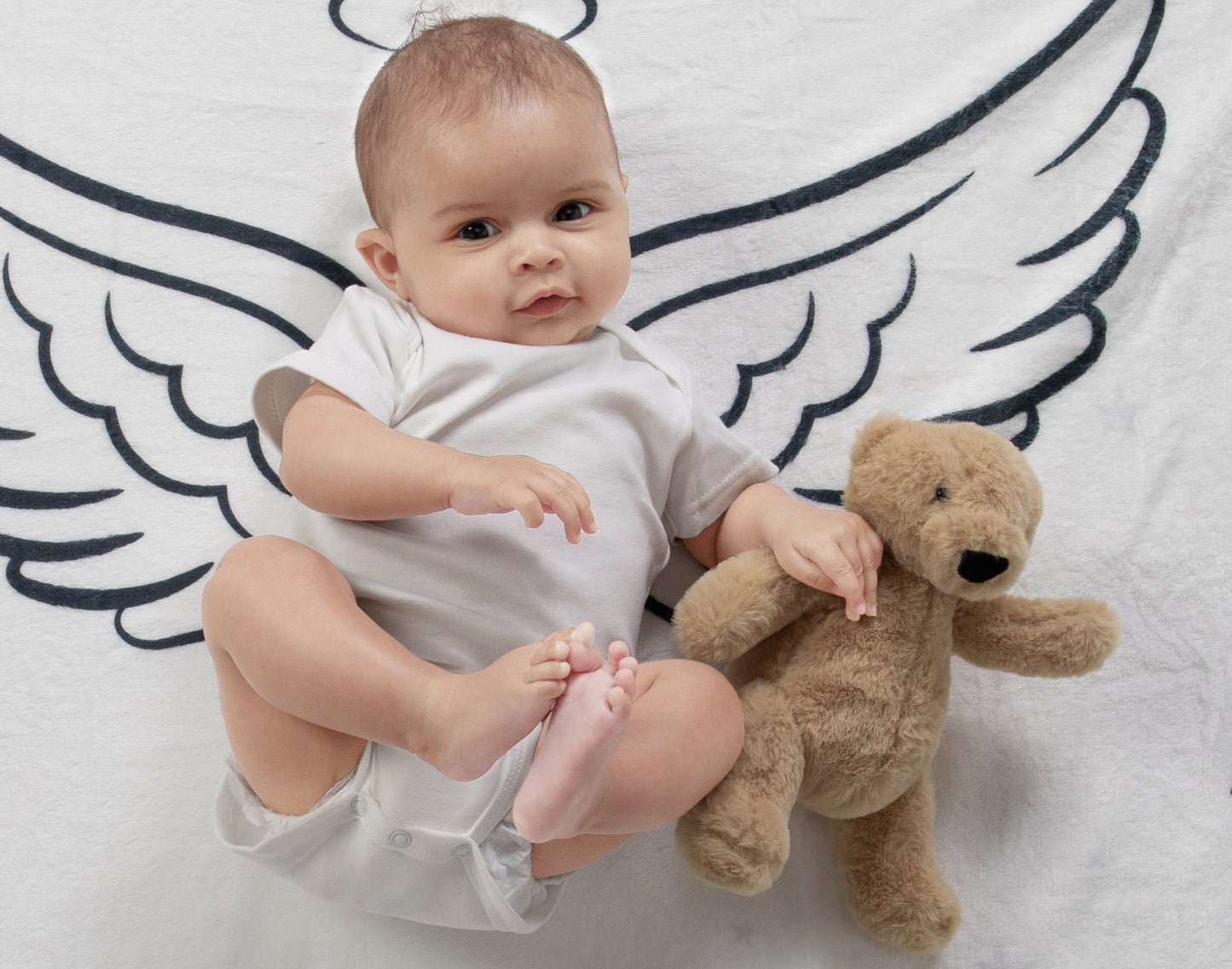 Heavenly Dreams Angel Keepsake Stuffed Fur Teddy Bear