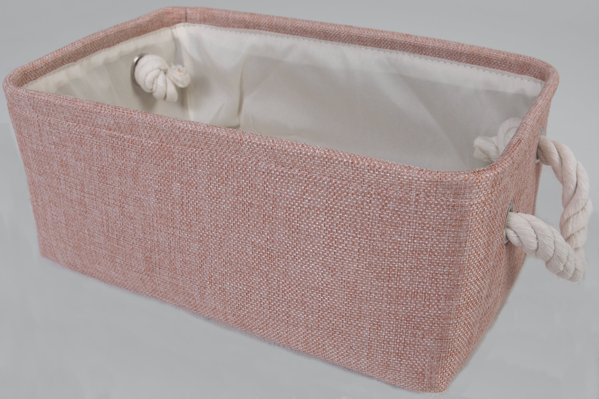 Keep all of your baby's essentials organized with our versatile pink storage basket. It's not only a practical addition to the nursery but also a stylish one, adding a touch of charm to the room's decor.
