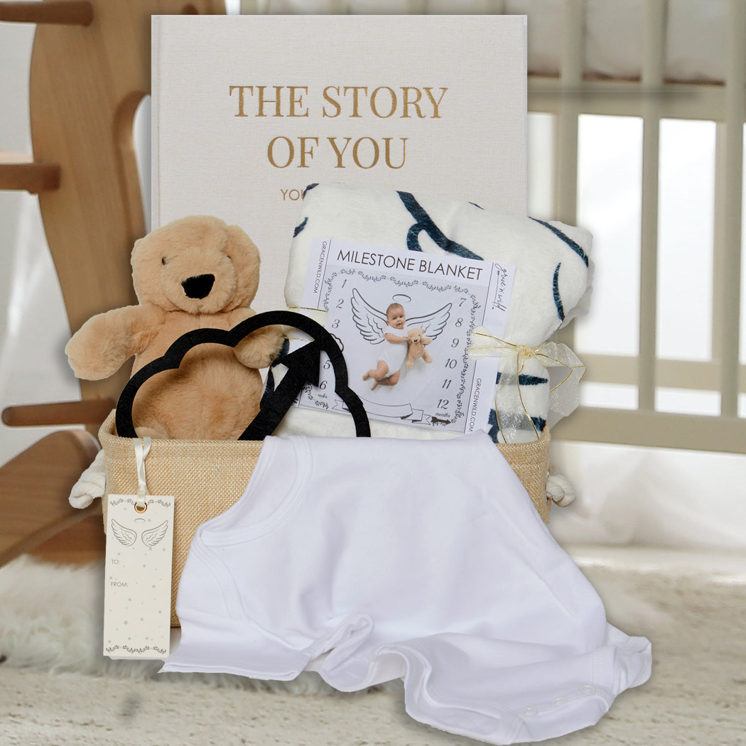 Heavenly Dreams Angel Deluxe Milestone Gift Basket