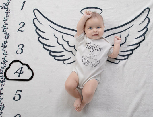 Personalized Onesie for Baby, Custom Infant Onesie, Gift for Baby, Milestone Baby Onesie, Baby Girl Onesie, Baby Boy Onesie, Gender Neutral